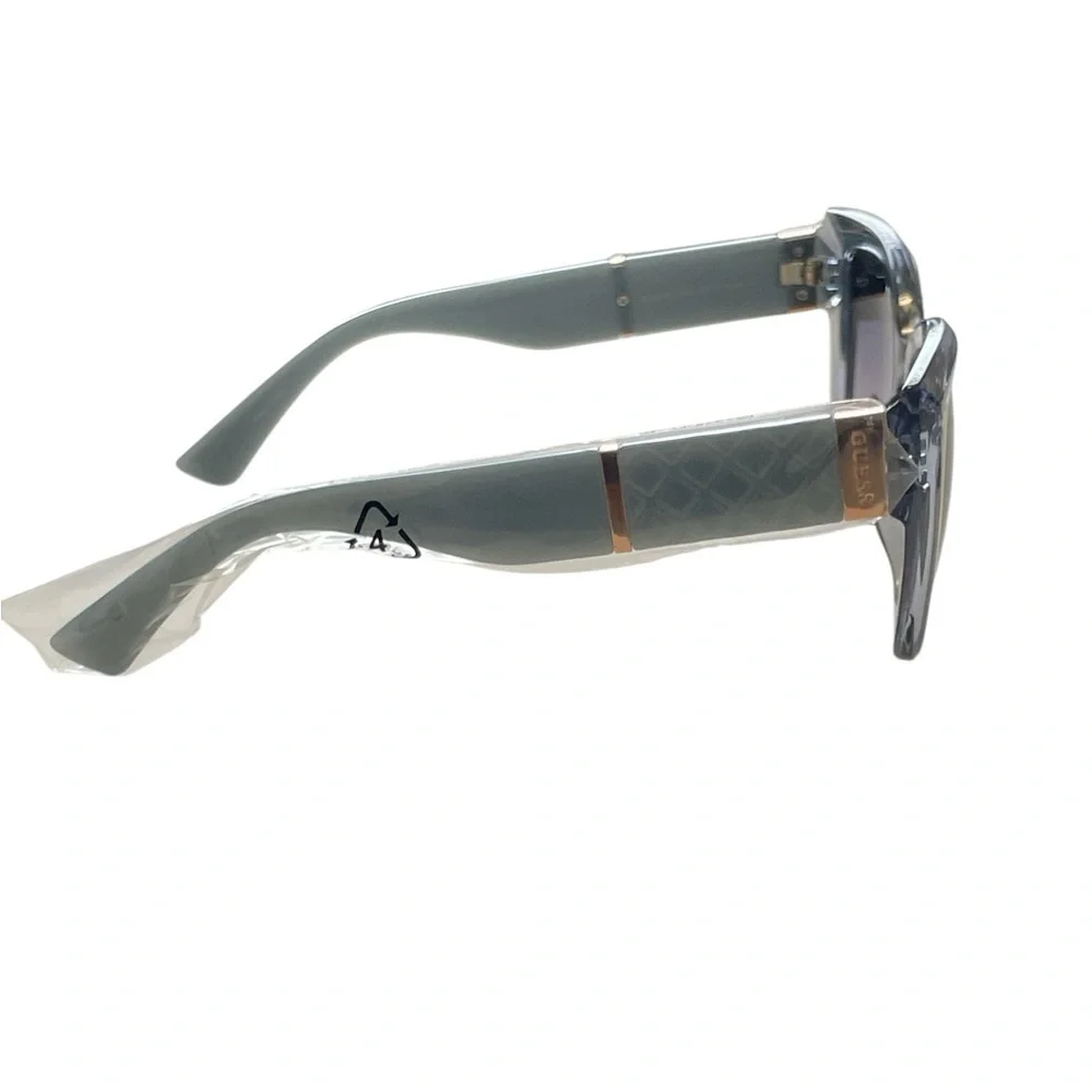 Guess Crystal Blue Gradient Acetate Luxury Italy Sunglasses